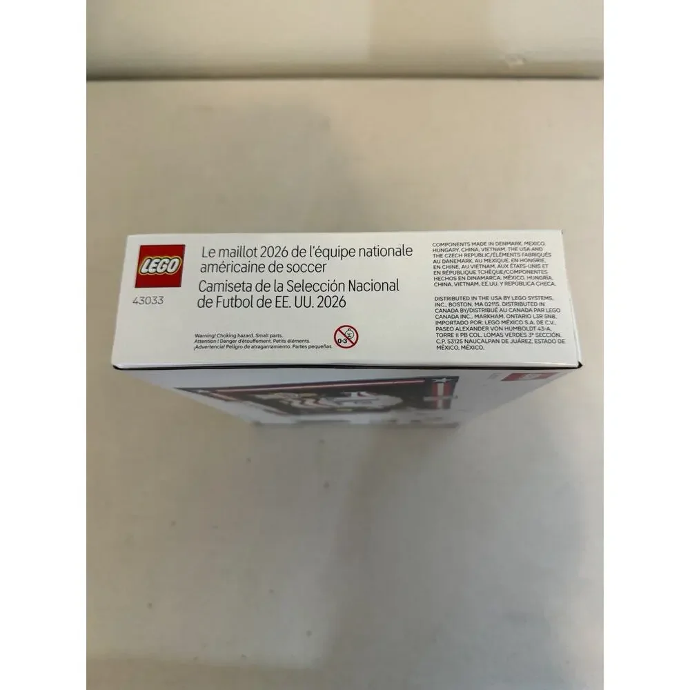 LEGO Editions 43033 2026 US Soccer National Team Jersey Set New Sealed